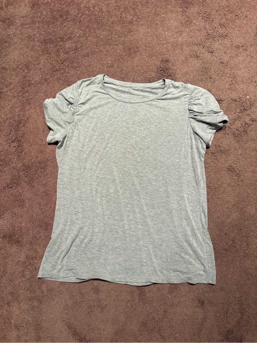 Elie Tahari Light Gray Short Sleeve Crewneck Tee